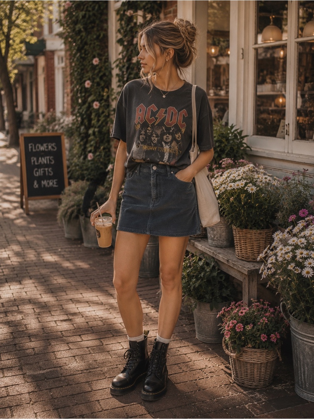 BDG Corduroy Gray Mini Skirt SZ M Urban Outfitters